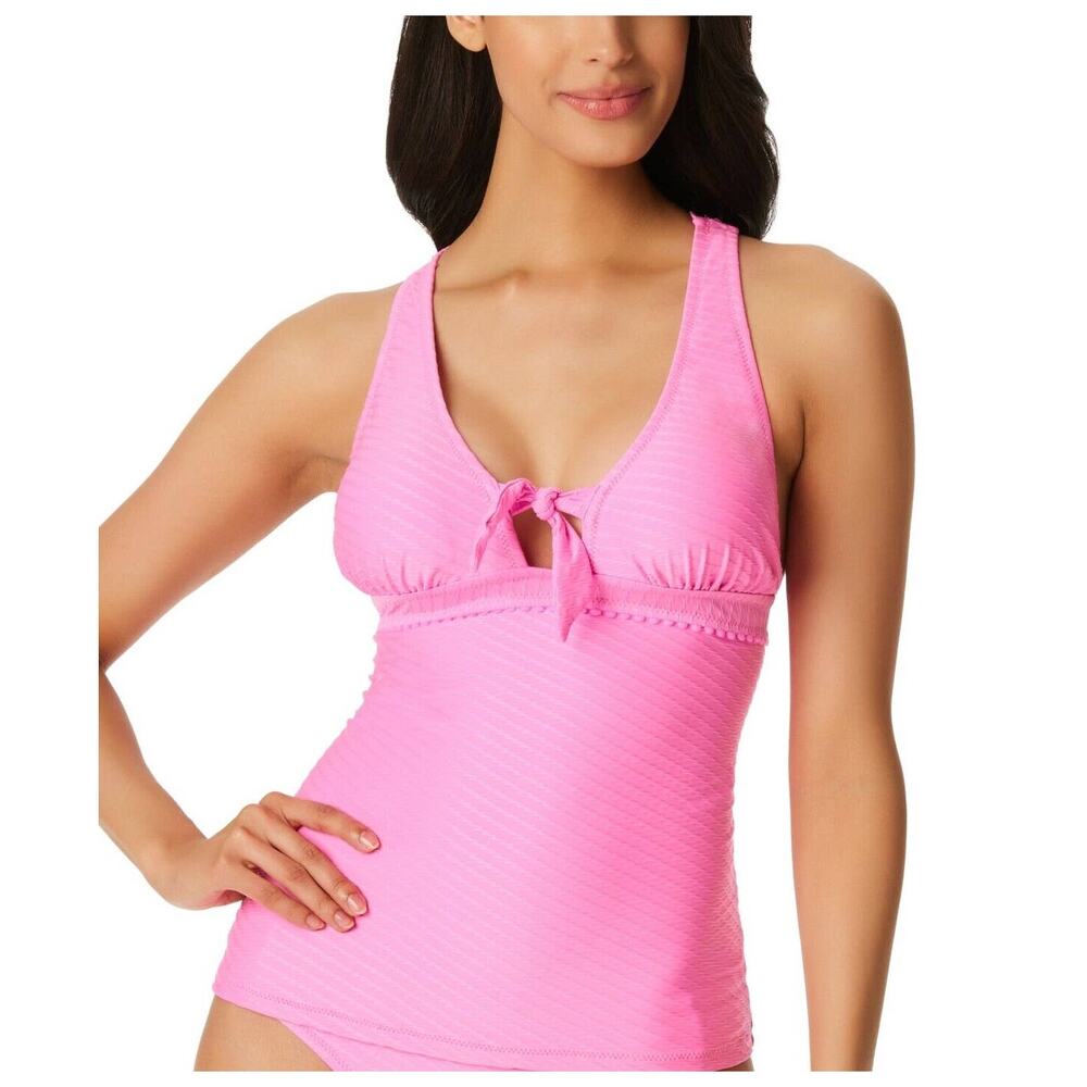 Jessica Simpson Tankini Swim Top Pink Size Large